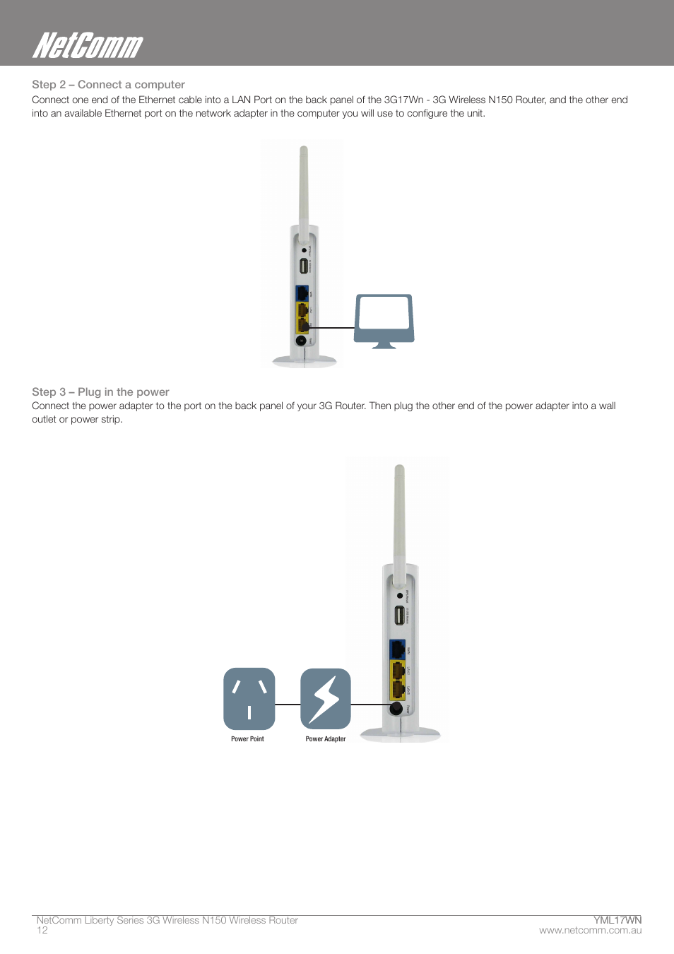 NetComm N150 User Manual | Page 12 / 53