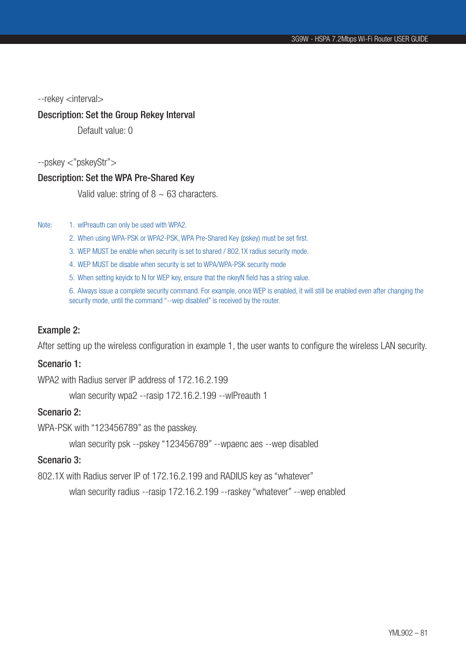 NetComm HSPA 7.2 MBPS WI-FI ROUTER 3G9W User Manual | Page 81 / 86