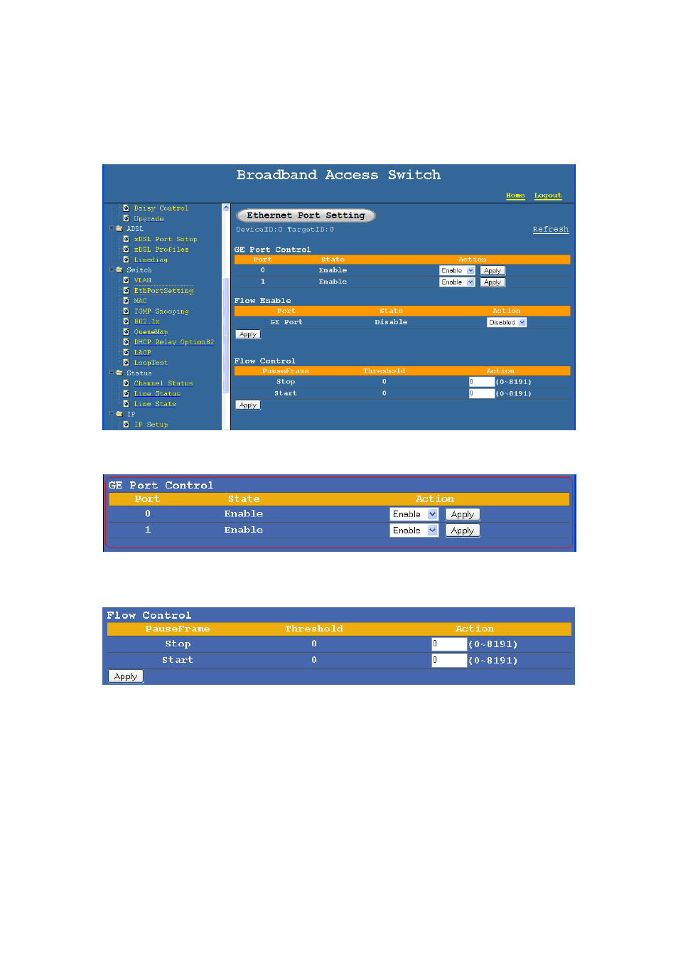 2 ethernet port setting | NetComm IP DSLAM User Manual | Page 23 / 71