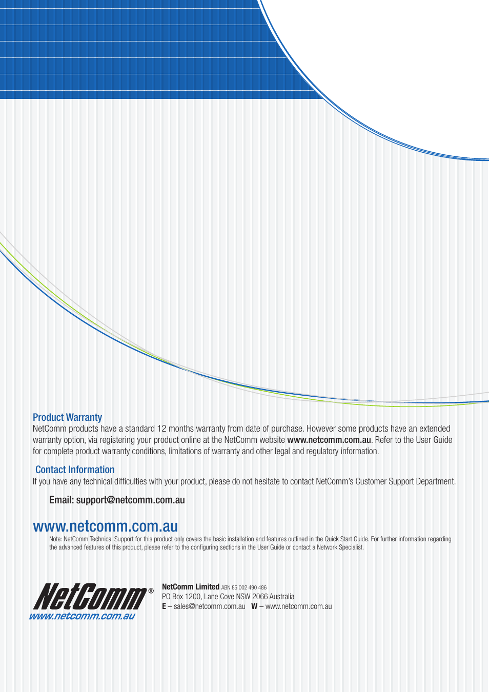 NetComm V90 User Manual | Page 28 / 28