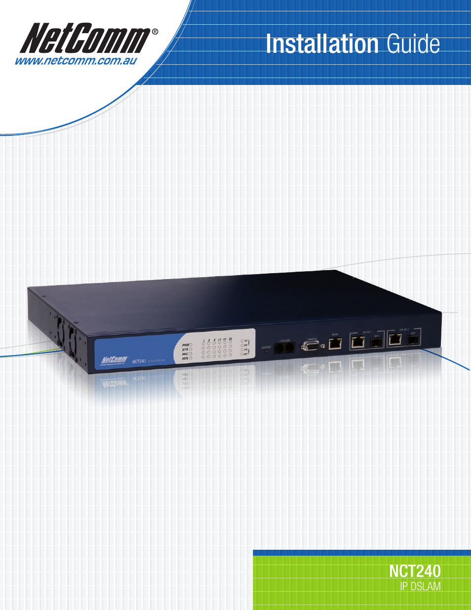 NetComm NCT240 User Manual | 38 pages