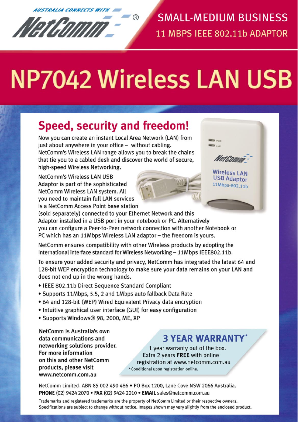 NetComm NP7042 User Manual | Page 32 / 32