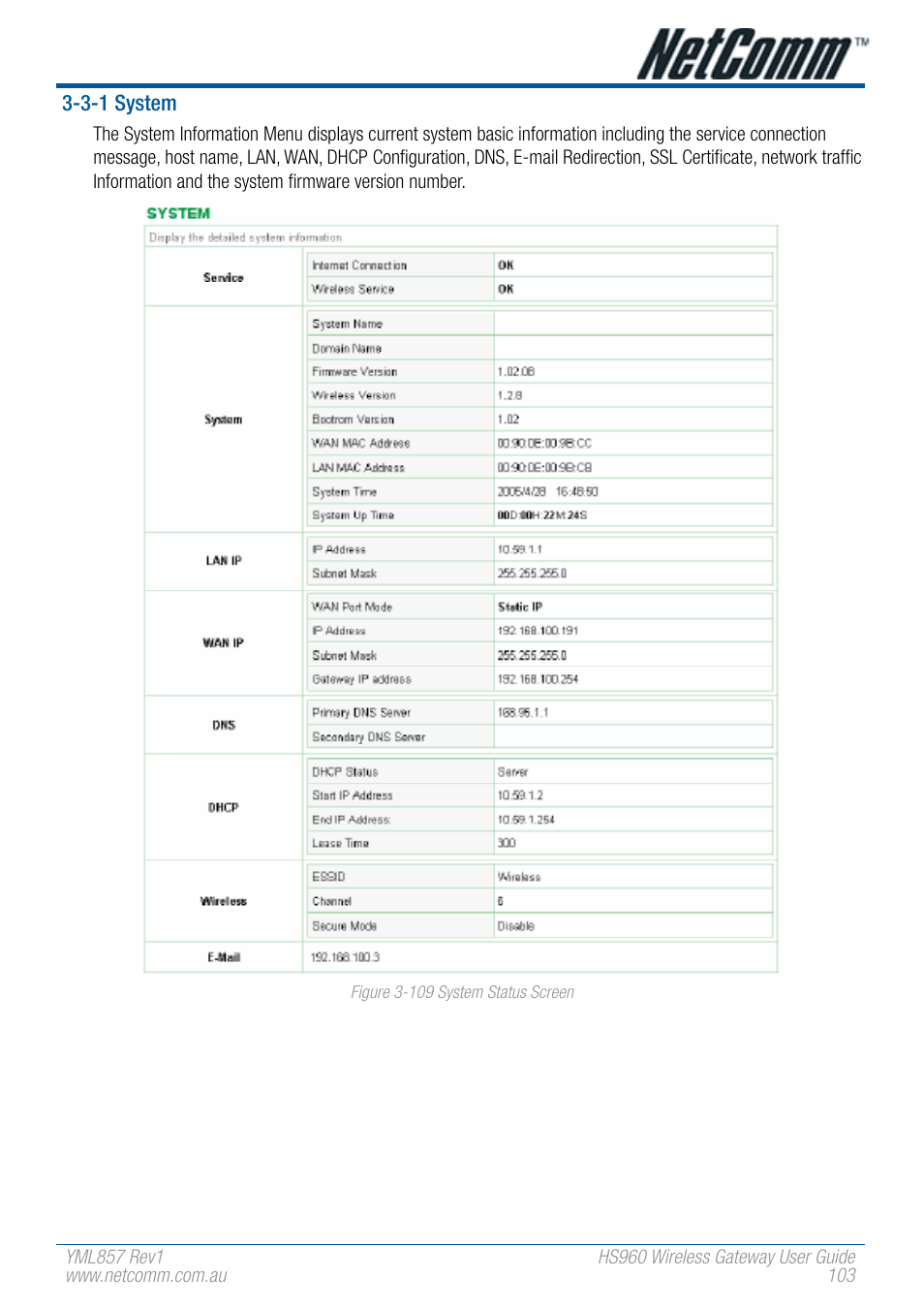 NetComm HS960 User Manual | Page 103 / 120