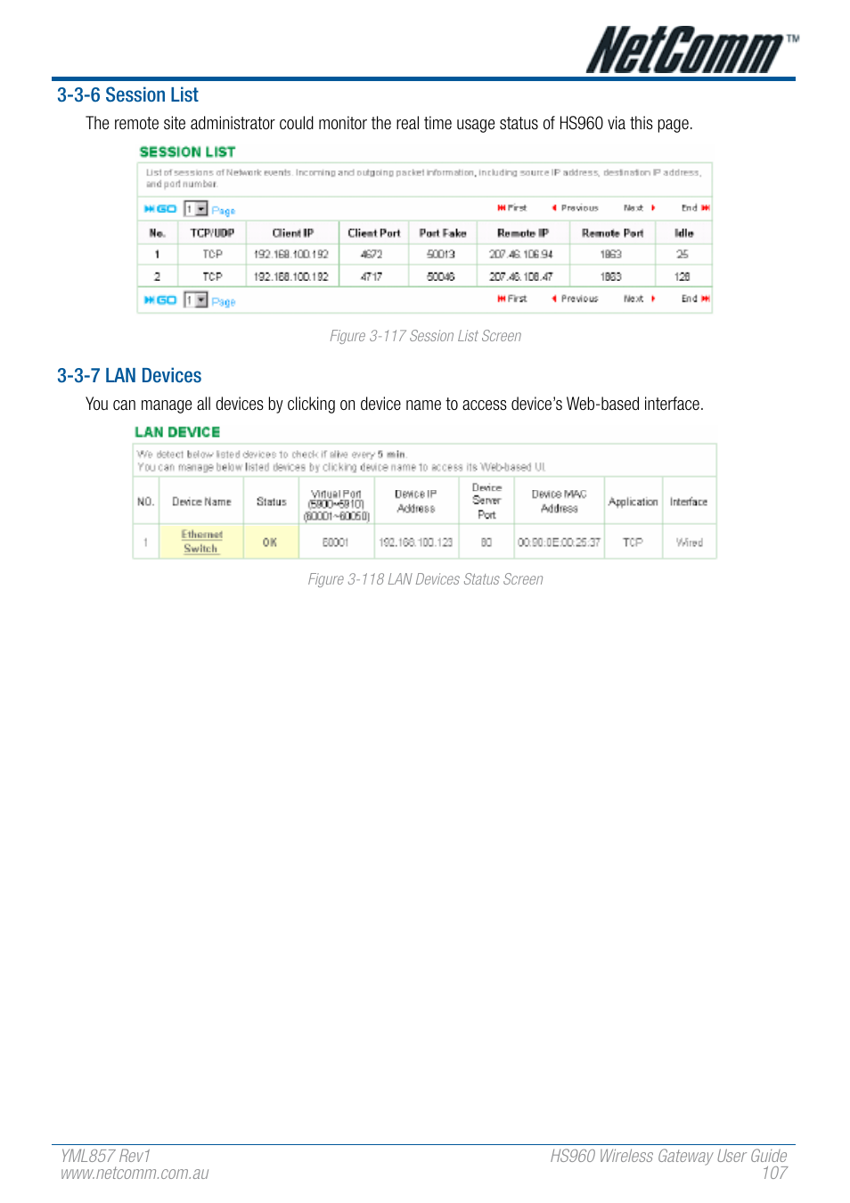 NetComm HS960 User Manual | Page 107 / 120