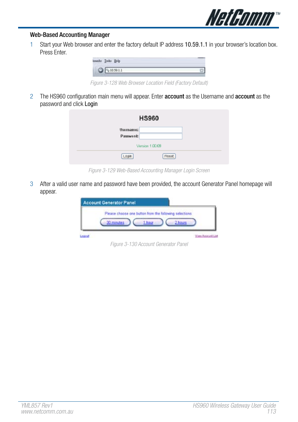 NetComm HS960 User Manual | Page 113 / 120
