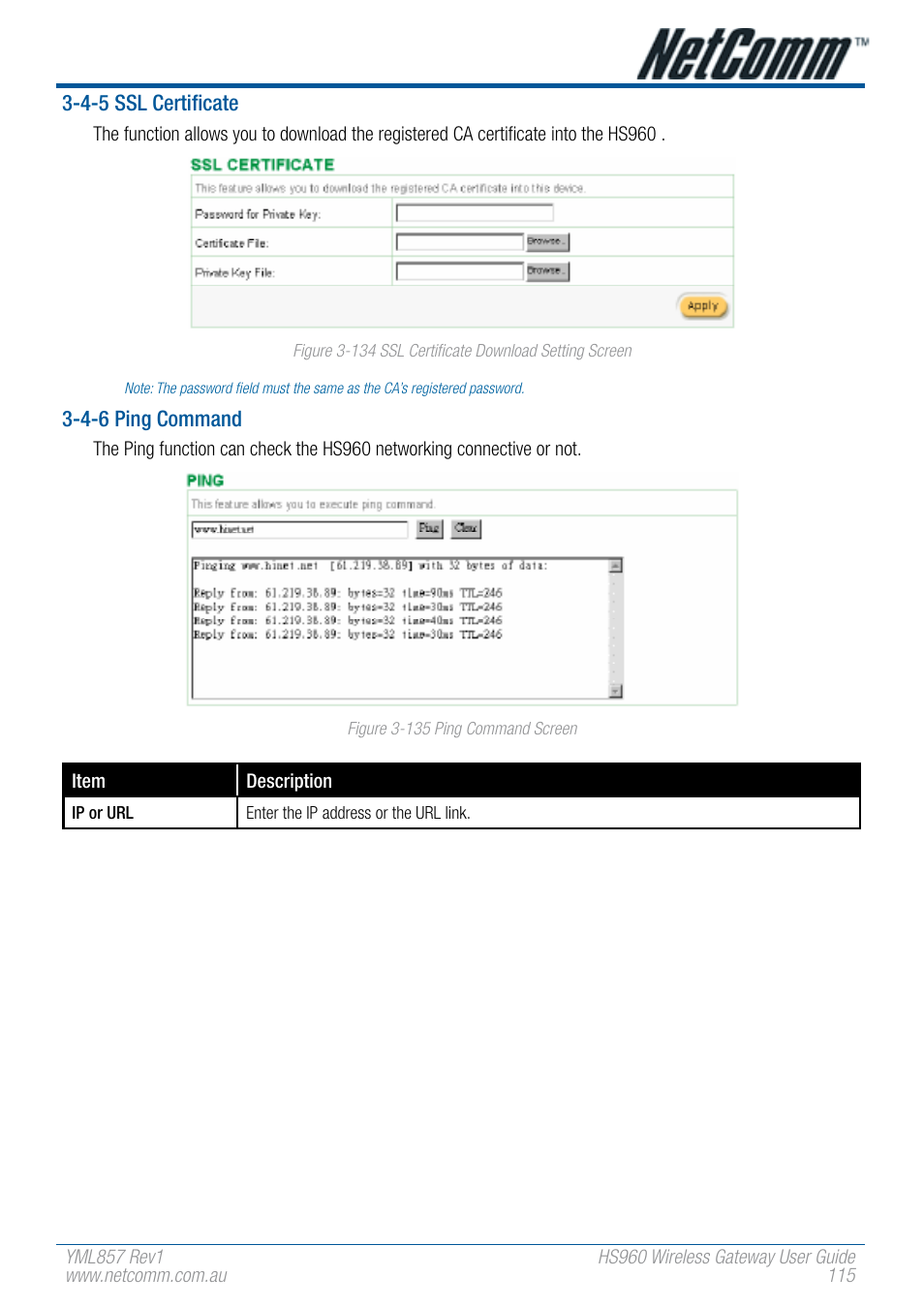 NetComm HS960 User Manual | Page 115 / 120