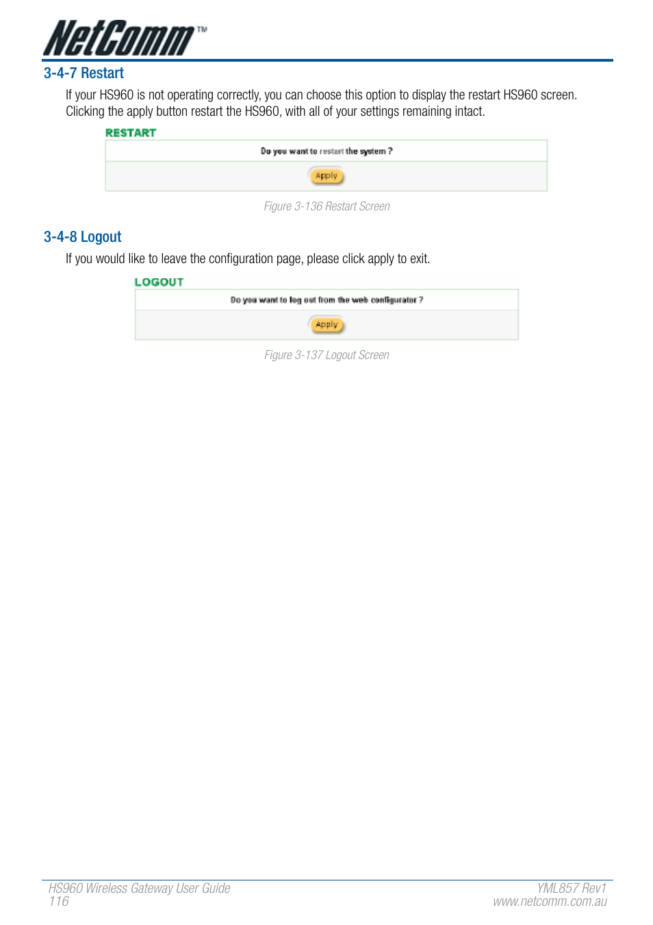 NetComm HS960 User Manual | Page 116 / 120