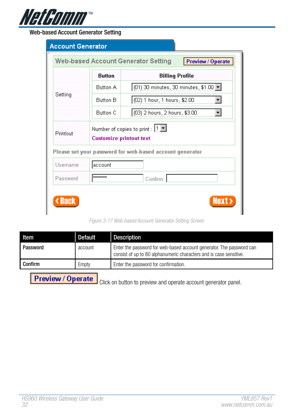 NetComm HS960 User Manual | Page 32 / 120