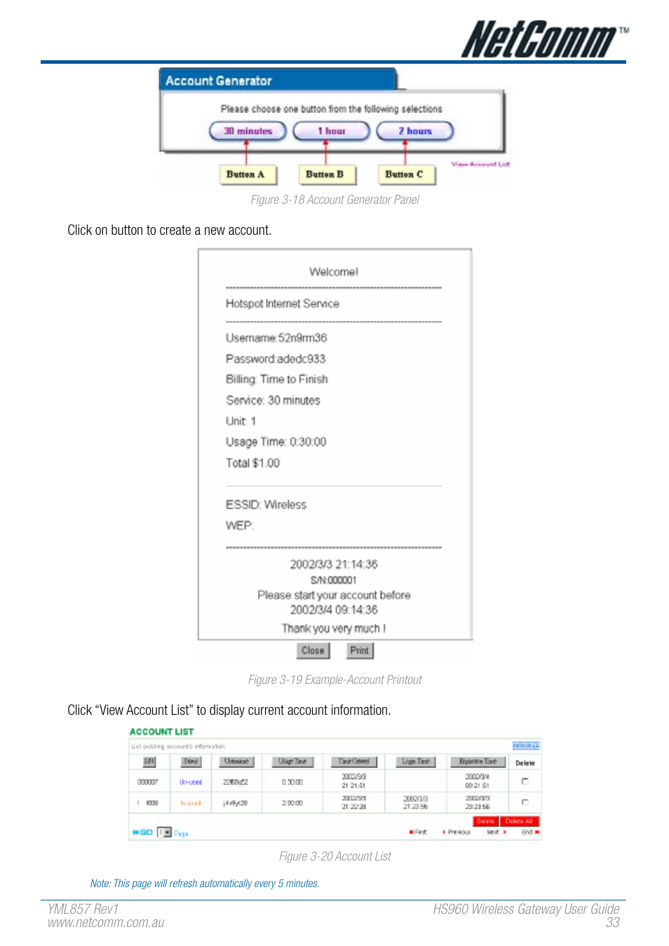 NetComm HS960 User Manual | Page 33 / 120