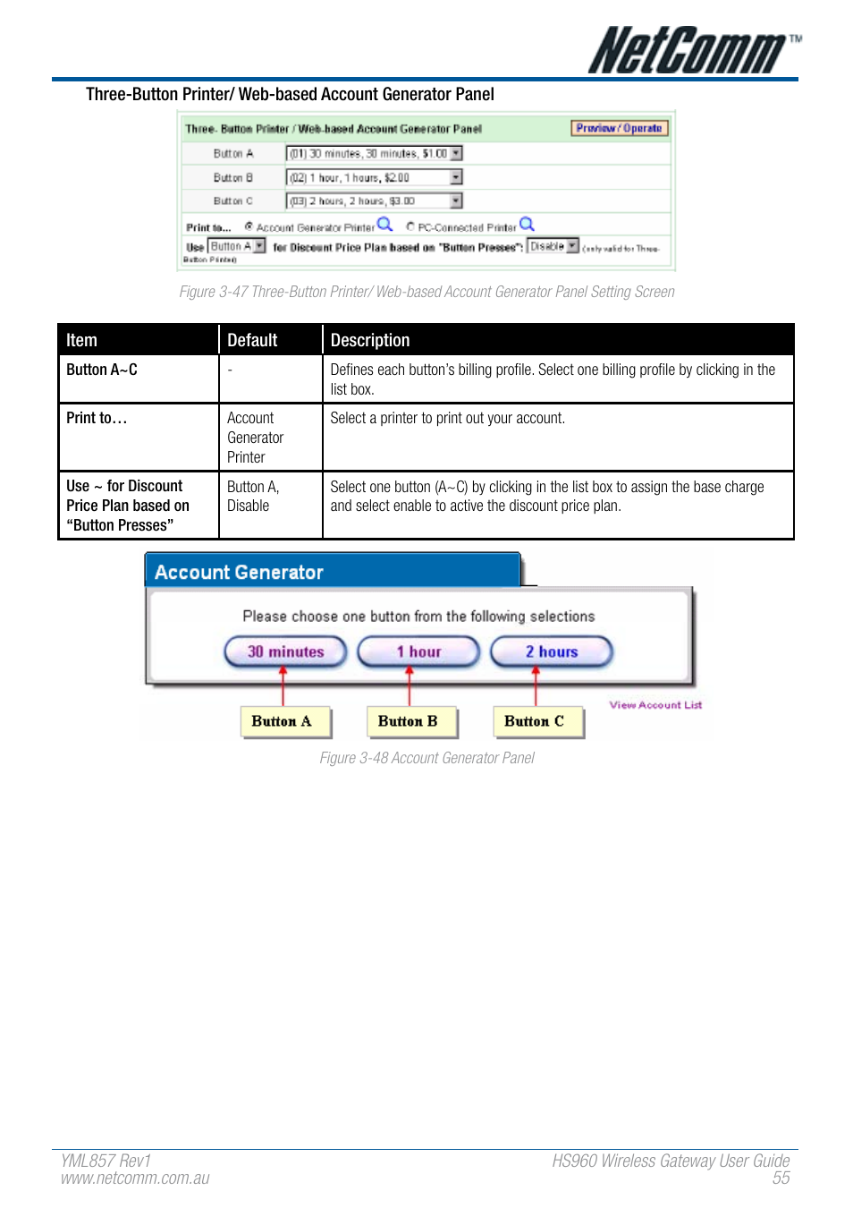 NetComm HS960 User Manual | Page 55 / 120