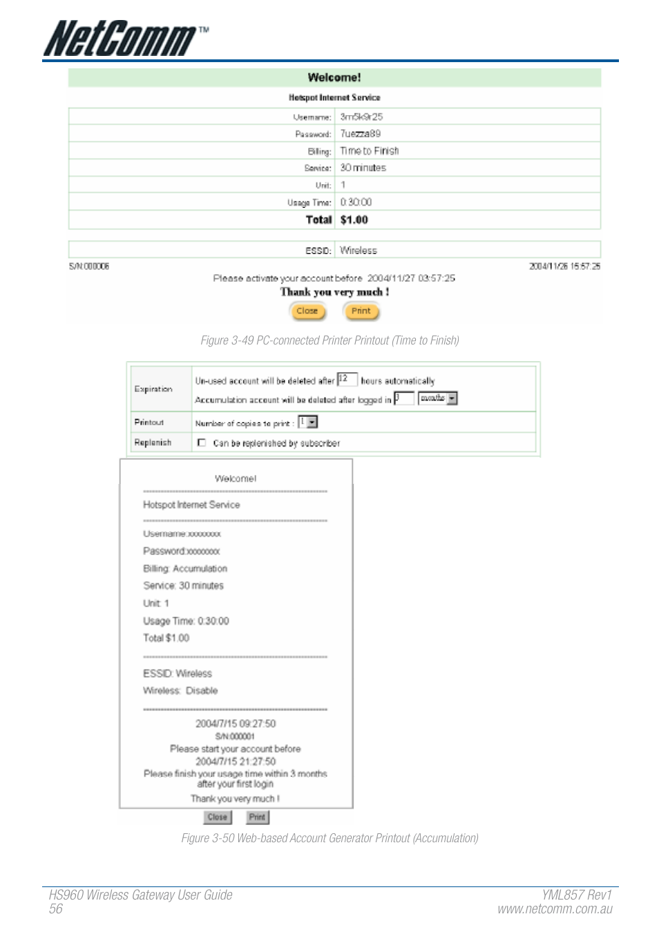 NetComm HS960 User Manual | Page 56 / 120