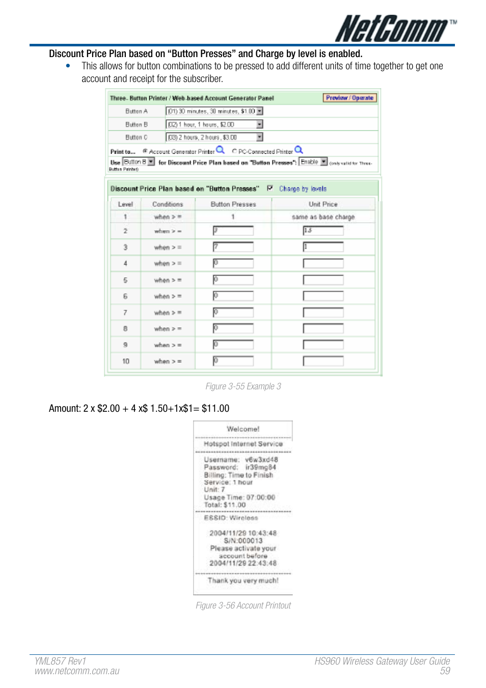 NetComm HS960 User Manual | Page 59 / 120