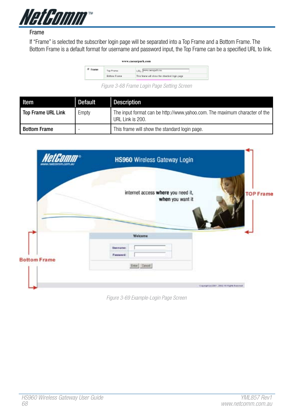 NetComm HS960 User Manual | Page 68 / 120