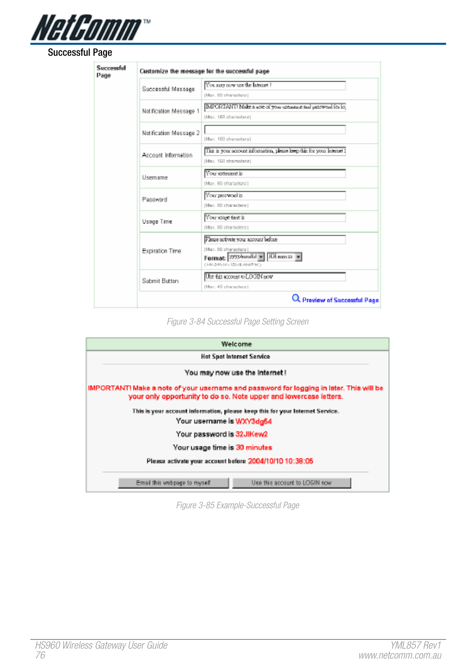 NetComm HS960 User Manual | Page 76 / 120