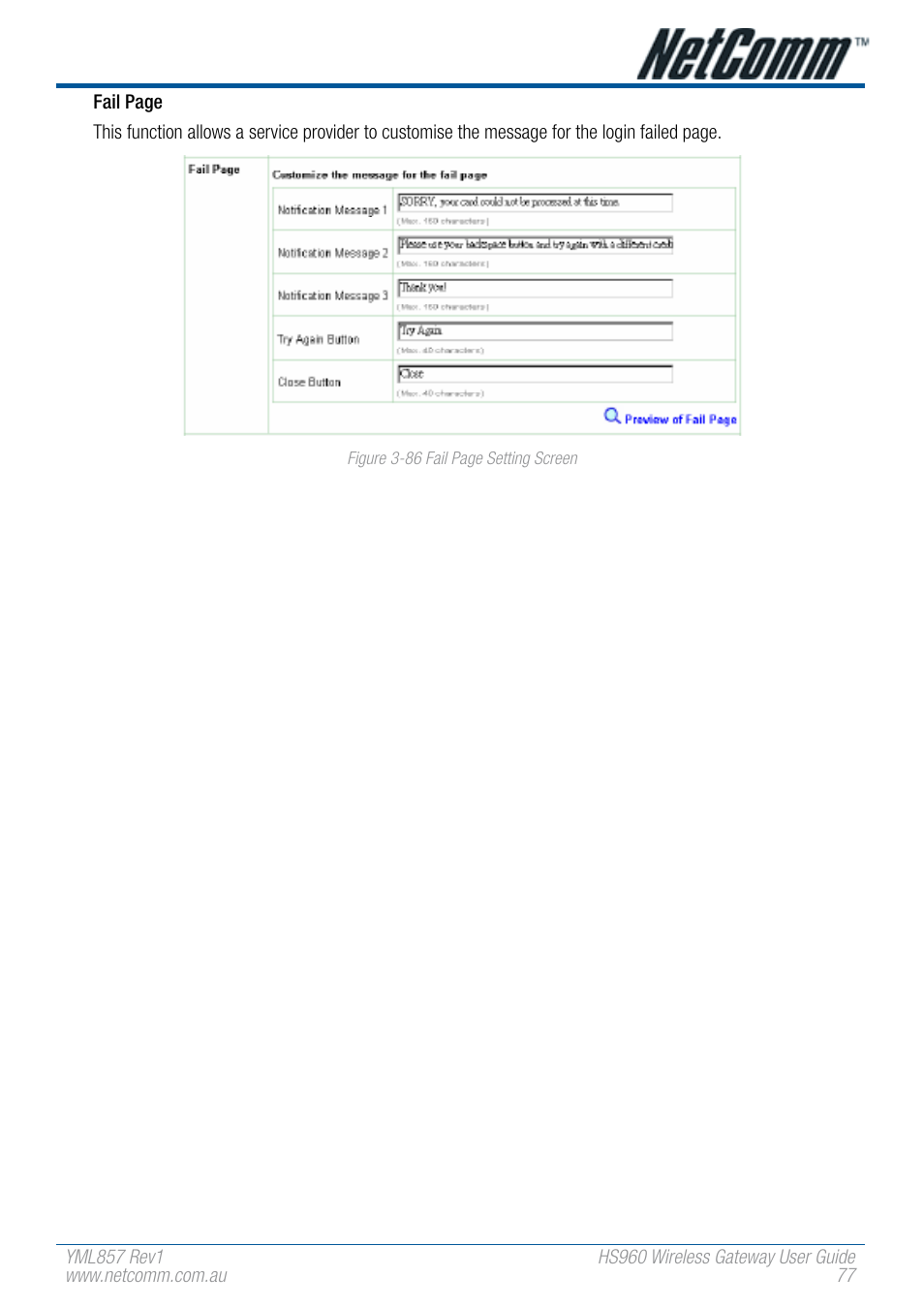 NetComm HS960 User Manual | Page 77 / 120