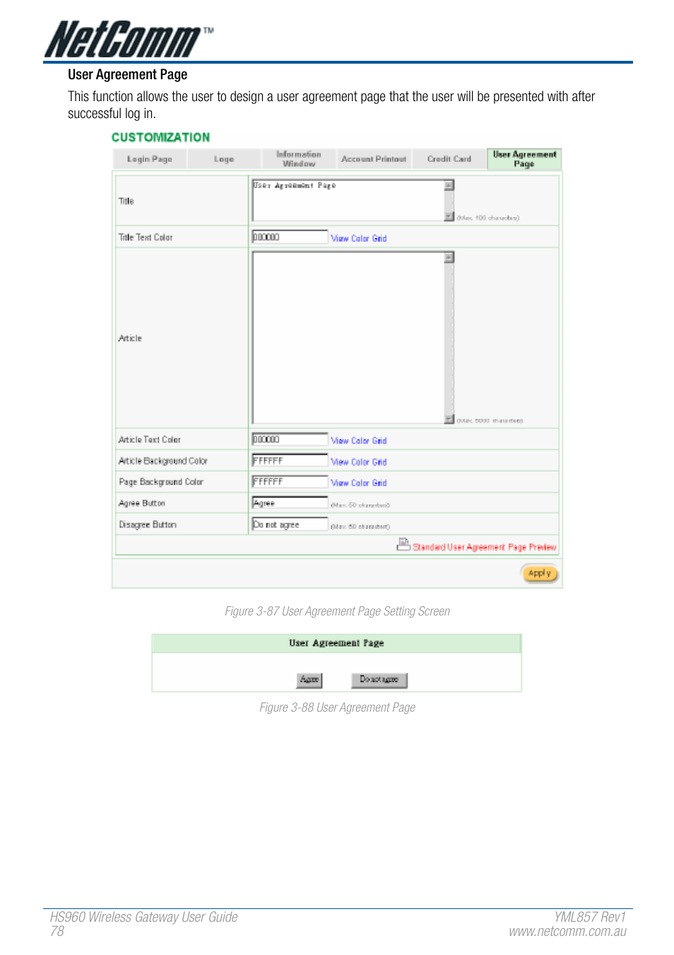 NetComm HS960 User Manual | Page 78 / 120