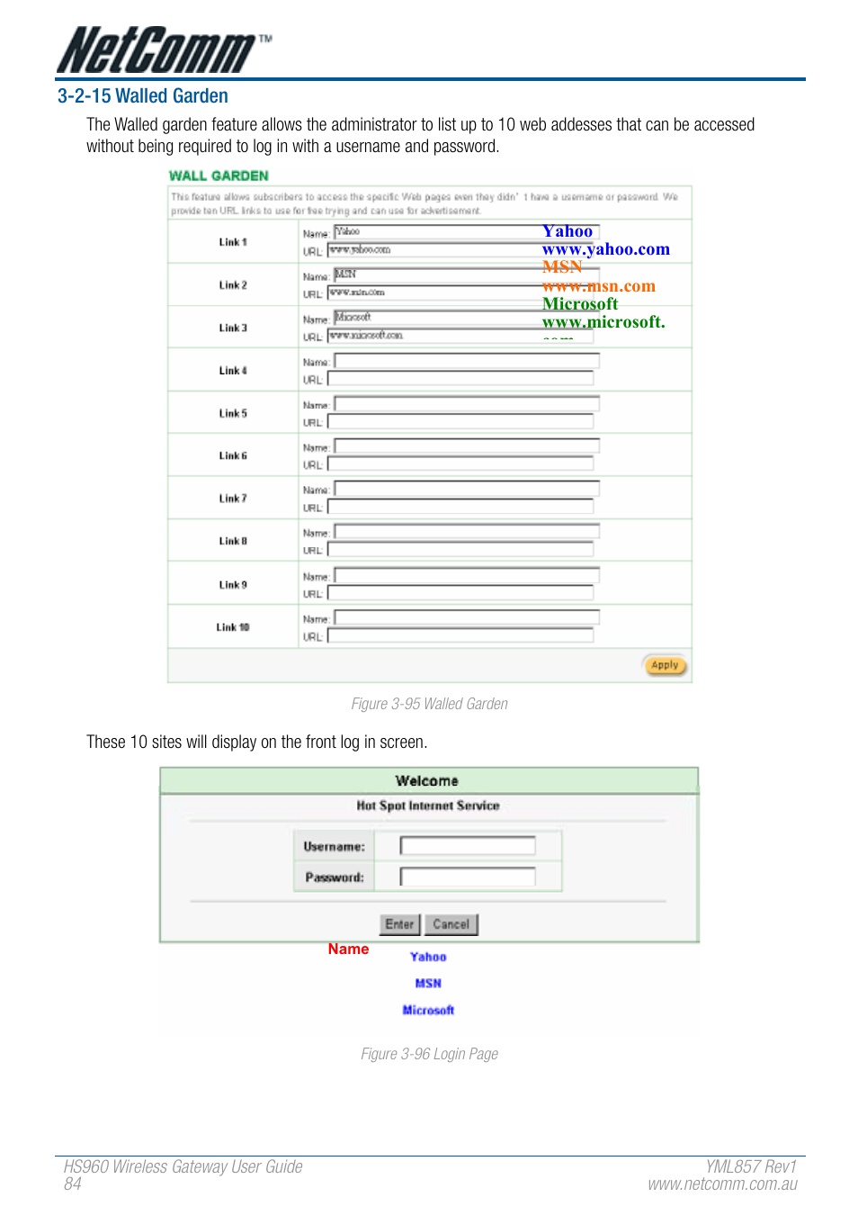 NetComm HS960 User Manual | Page 84 / 120