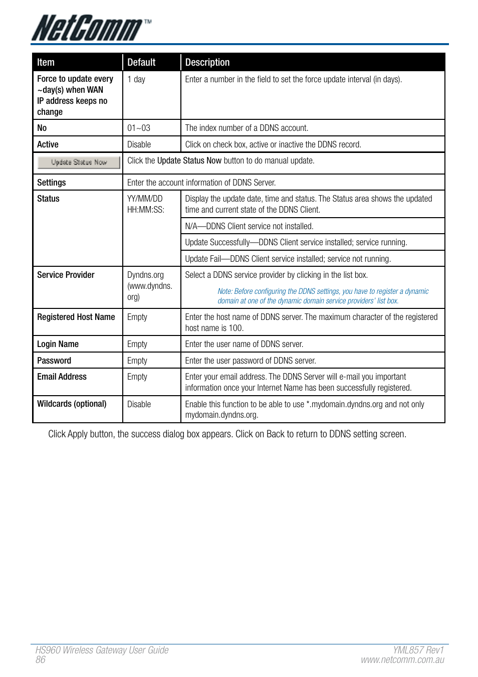 NetComm HS960 User Manual | Page 86 / 120