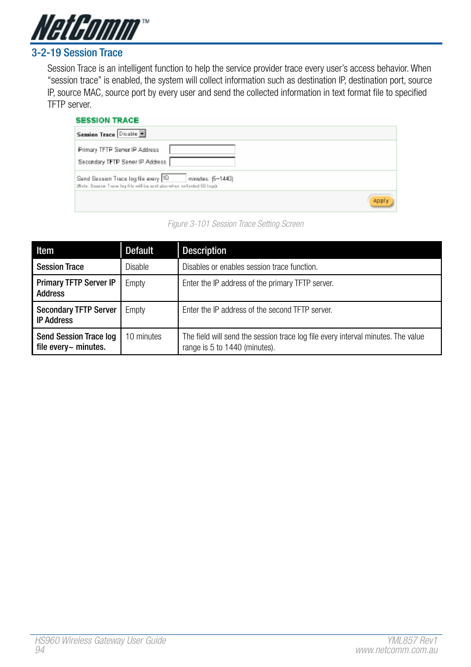 NetComm HS960 User Manual | Page 94 / 120