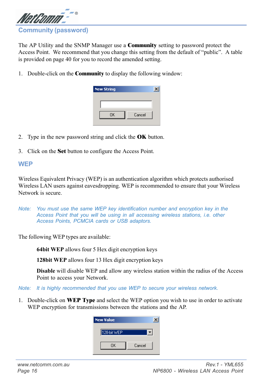 NetComm NP6800 User Manual | Page 16 / 44