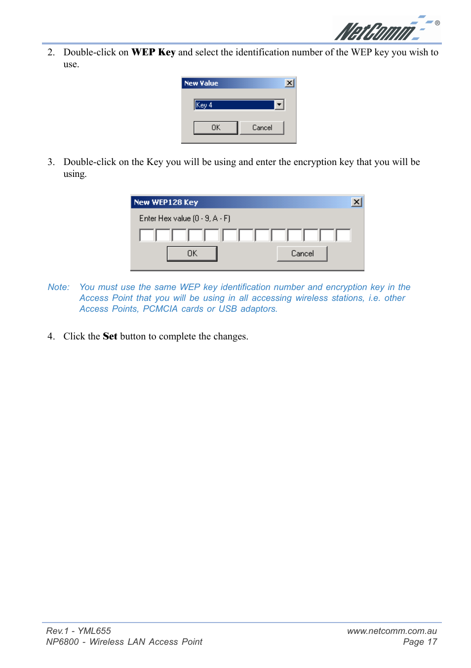 NetComm NP6800 User Manual | Page 17 / 44