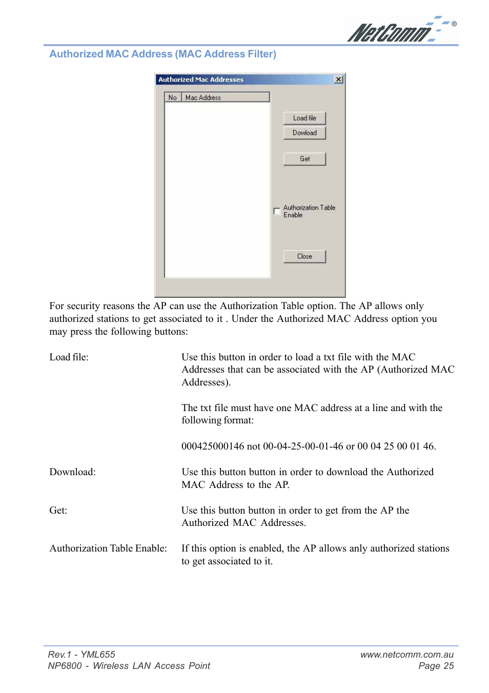 NetComm NP6800 User Manual | Page 25 / 44