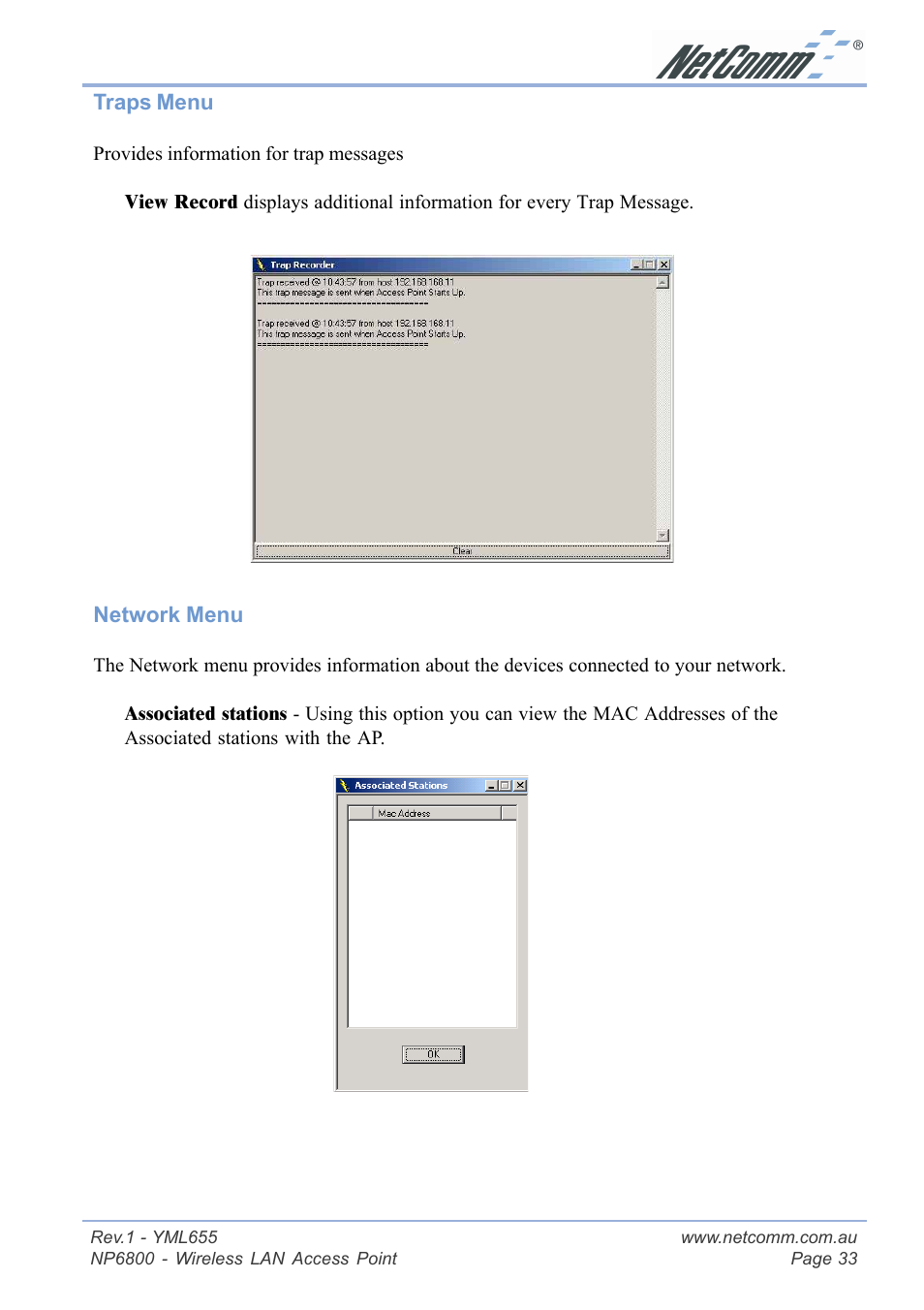 NetComm NP6800 User Manual | Page 33 / 44