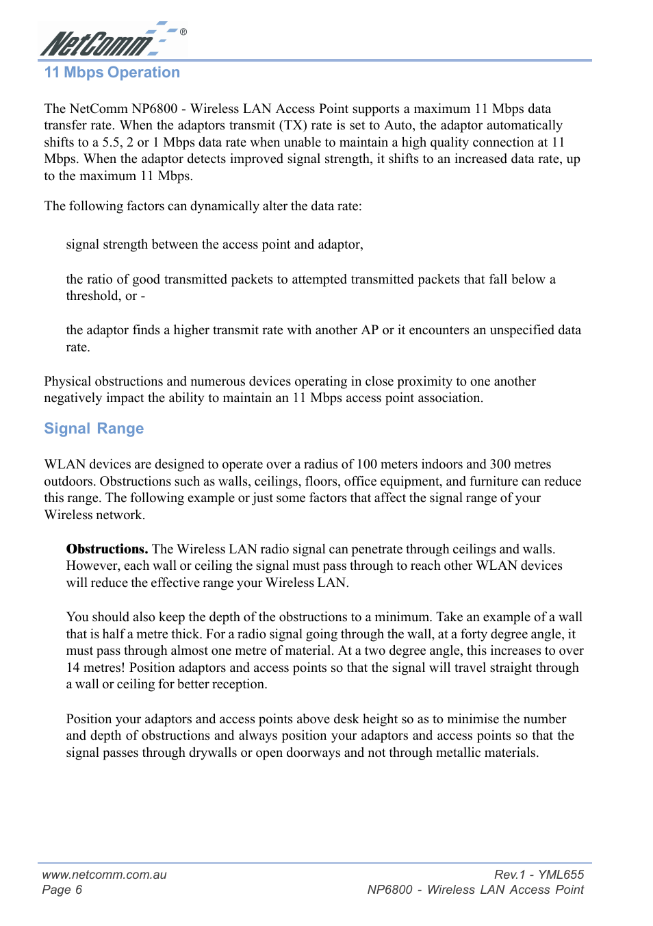 NetComm NP6800 User Manual | Page 6 / 44