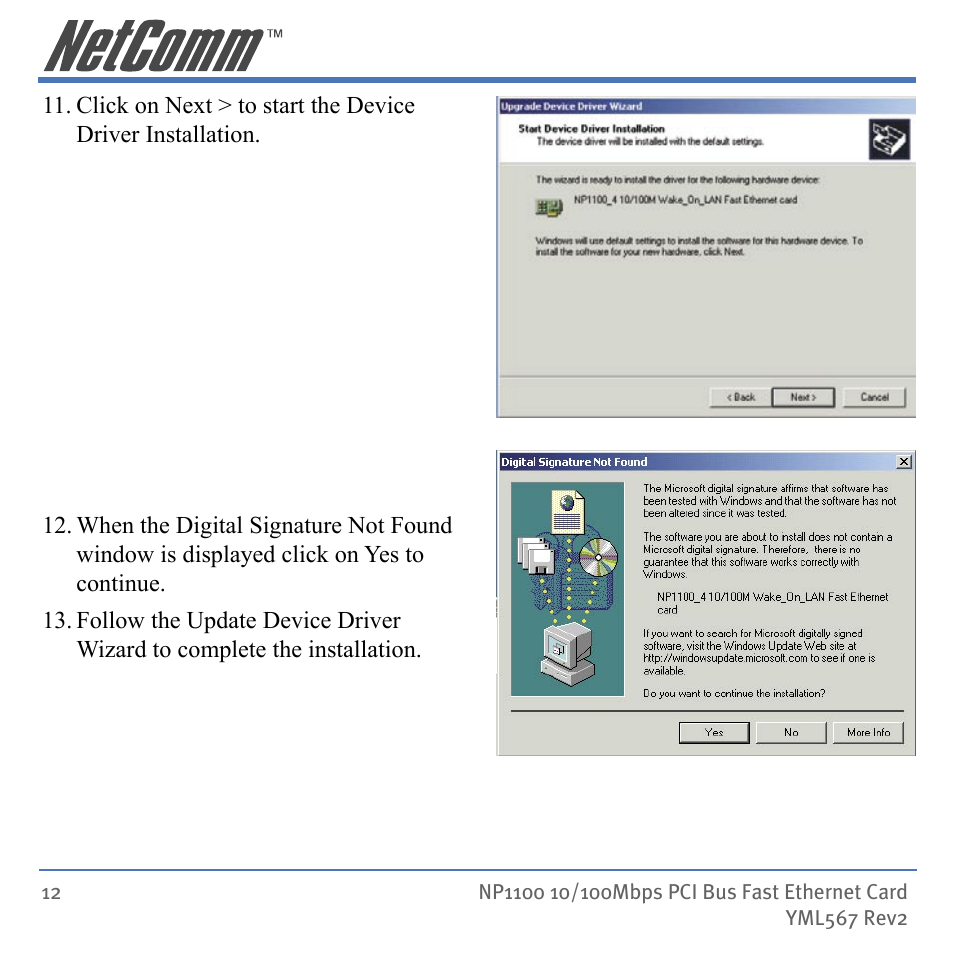 NetComm NP1100 User Manual | Page 12 / 32