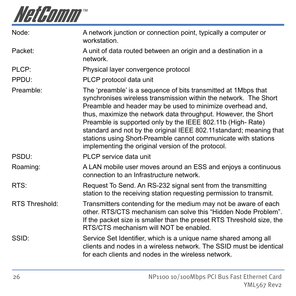 NetComm NP1100 User Manual | Page 26 / 32