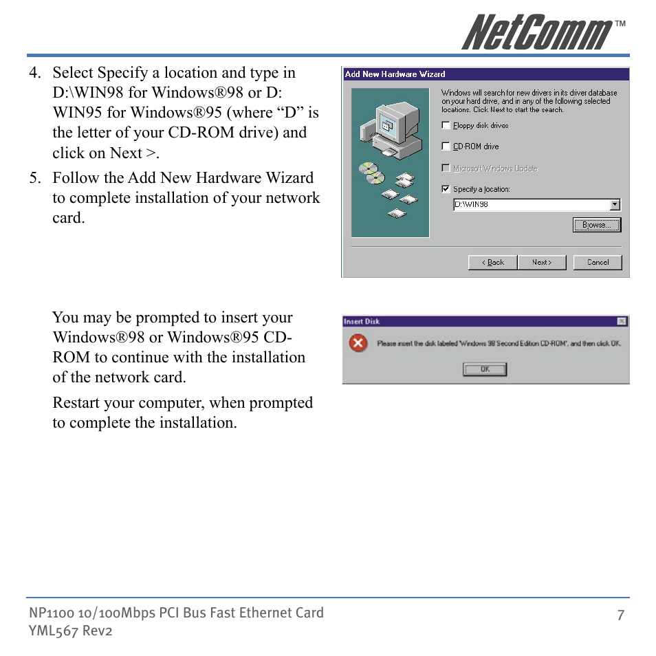 NetComm NP1100 User Manual | Page 7 / 32