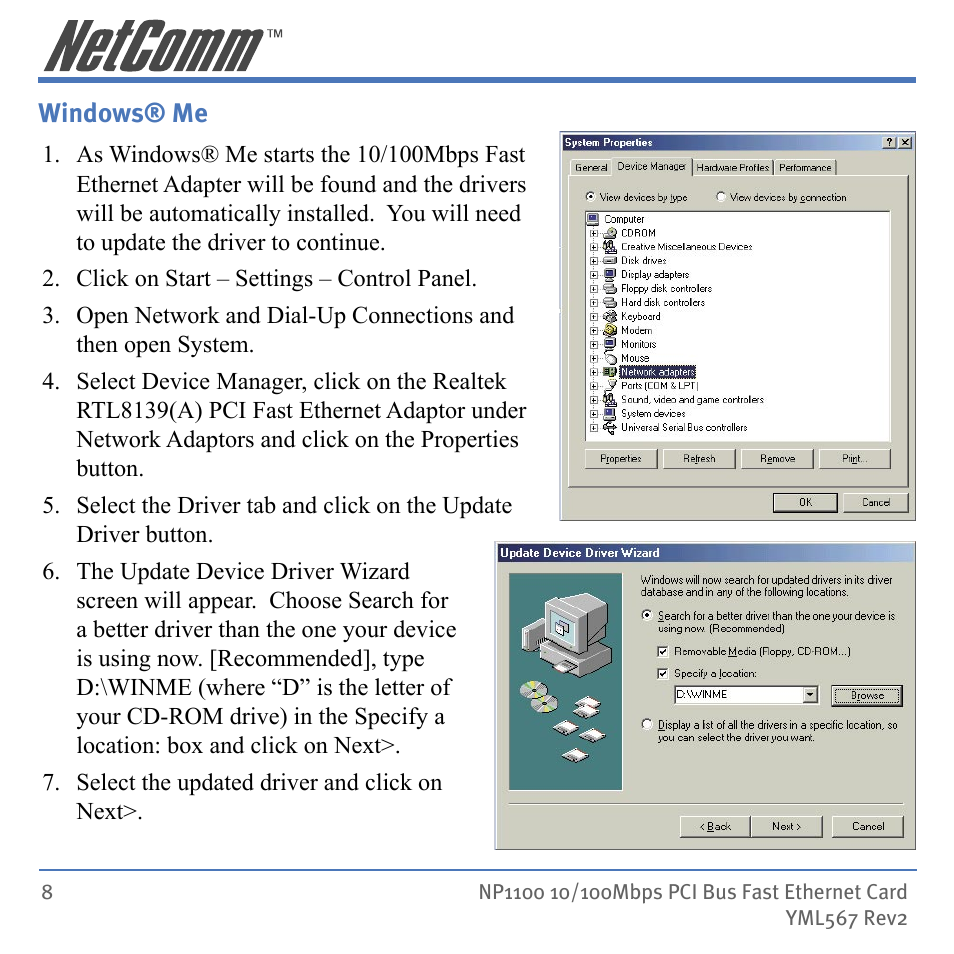 NetComm NP1100 User Manual | Page 8 / 32