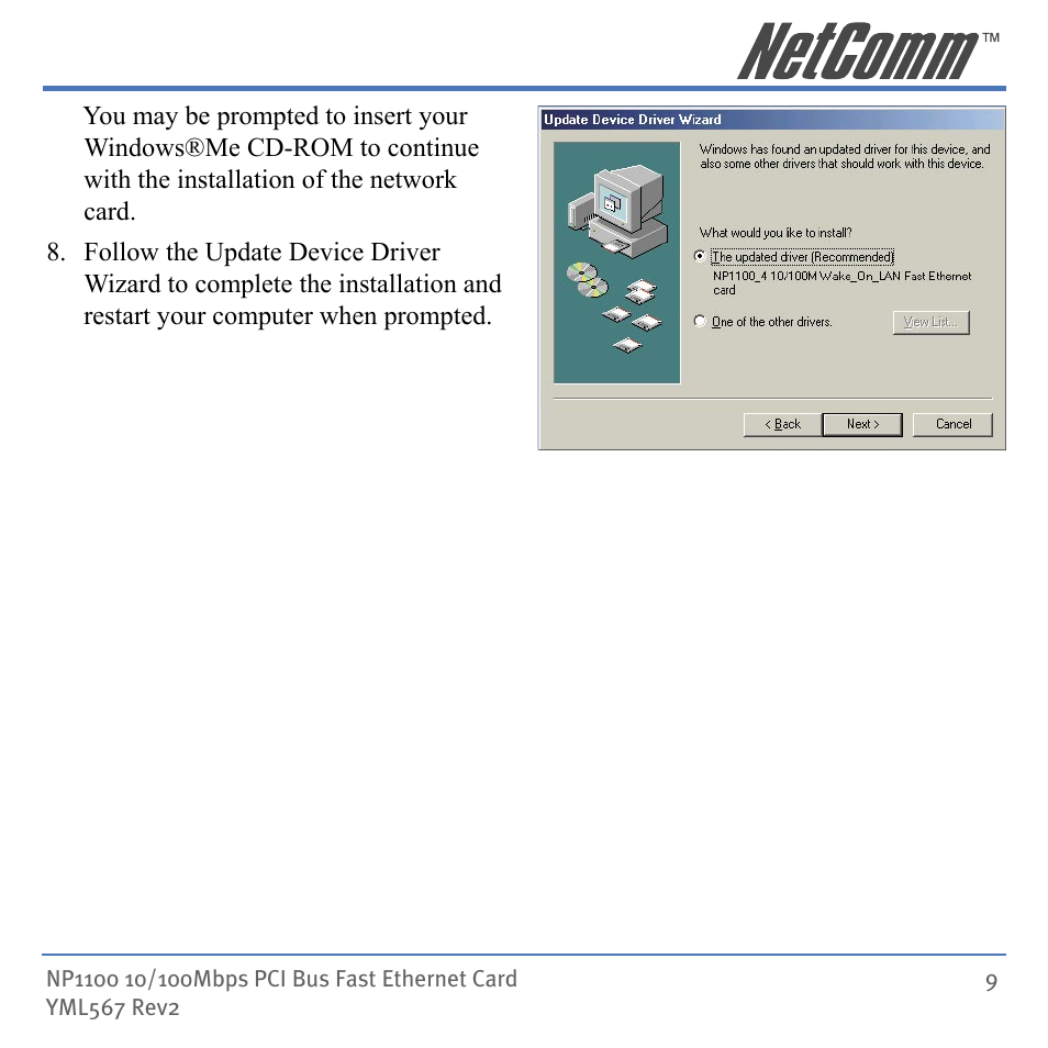 NetComm NP1100 User Manual | Page 9 / 32