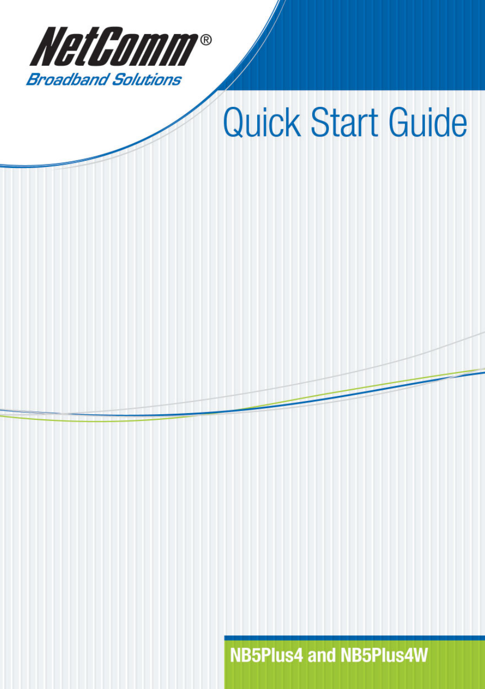 NetComm NB5Plus4 User Manual | 28 pages