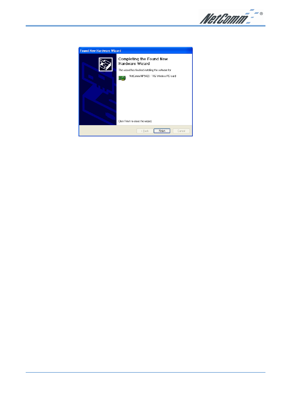 Driver installation for windows me | NetComm NP5420 User Manual | Page 13 / 40