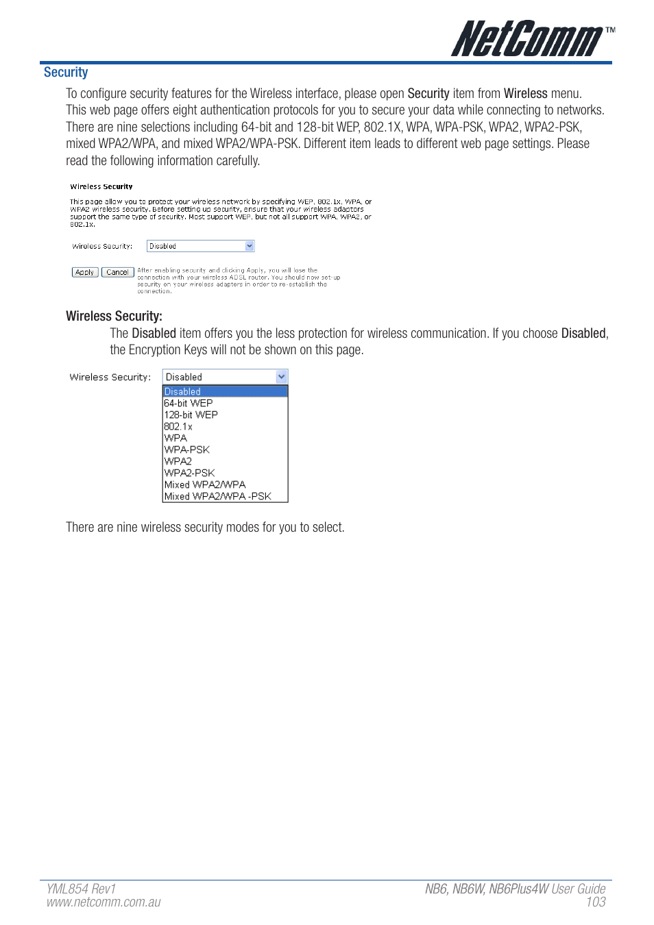 NetComm NB6 User Manual | Page 103 / 152