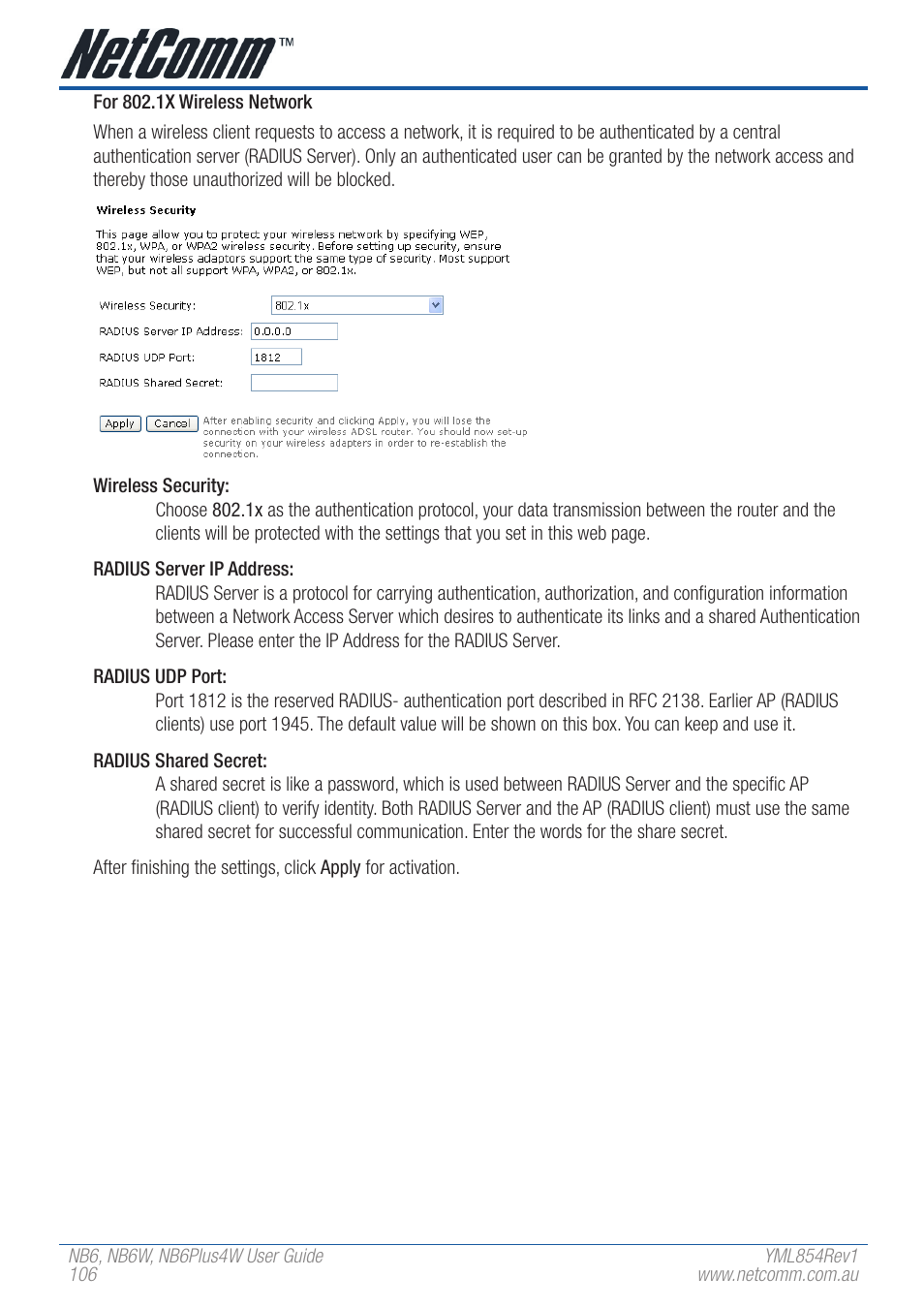 NetComm NB6 User Manual | Page 106 / 152