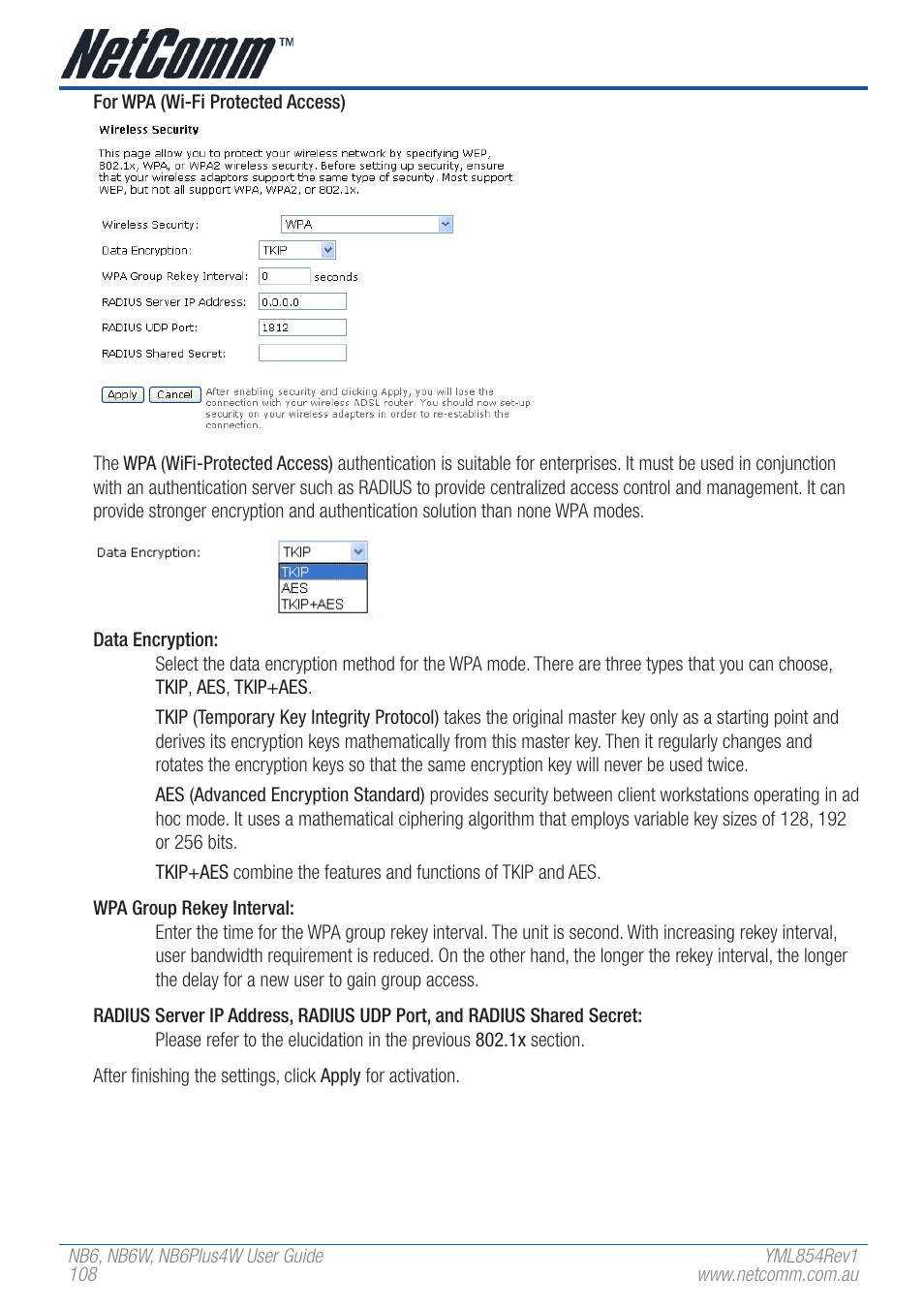 NetComm NB6 User Manual | Page 108 / 152