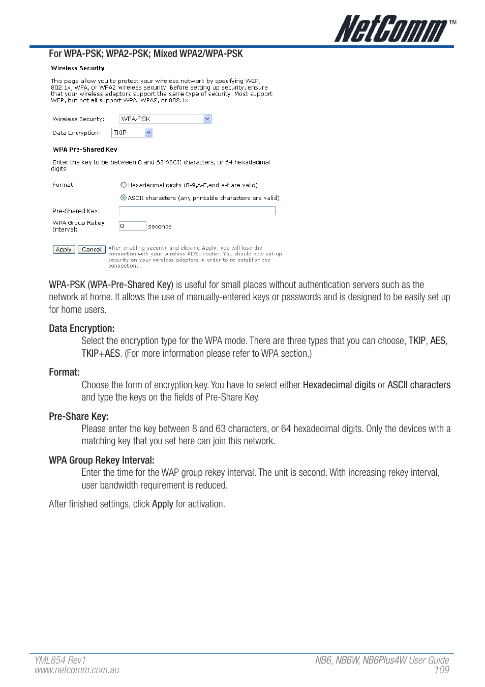 NetComm NB6 User Manual | Page 109 / 152