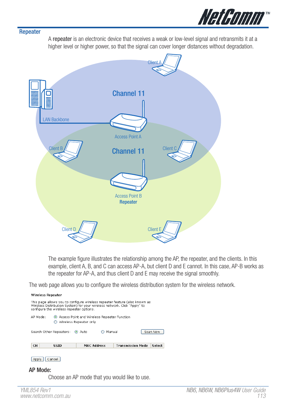 Channel 11 | NetComm NB6 User Manual | Page 113 / 152