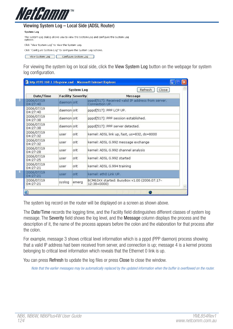 NetComm NB6 User Manual | Page 124 / 152
