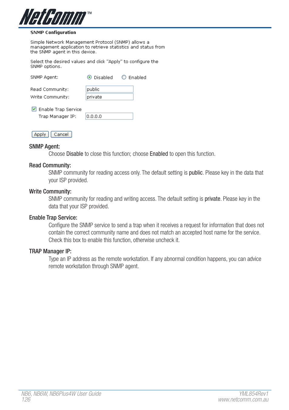 NetComm NB6 User Manual | Page 126 / 152