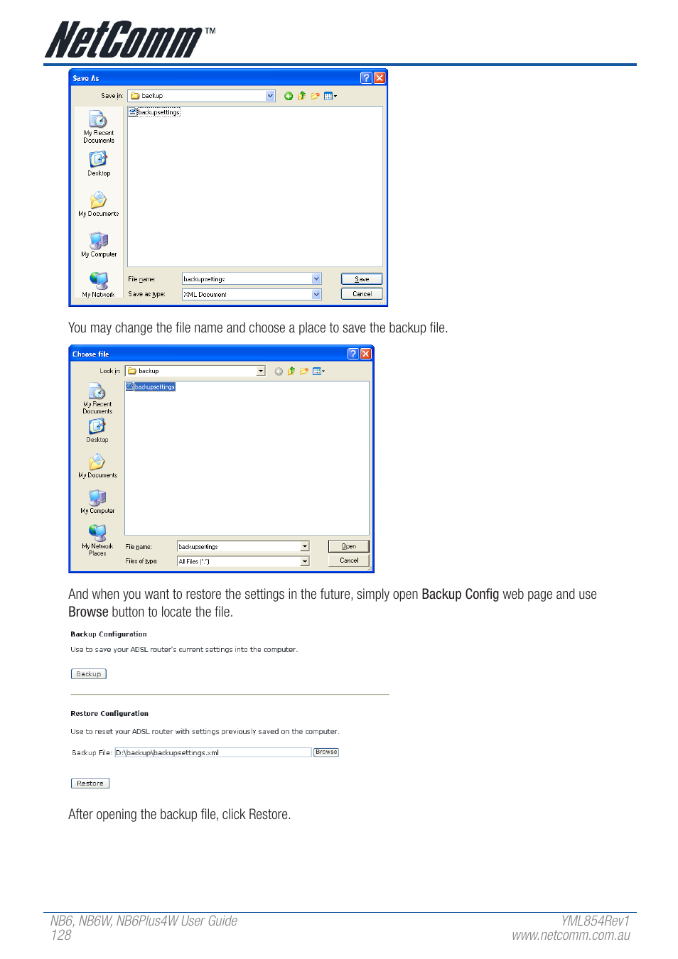 NetComm NB6 User Manual | Page 128 / 152