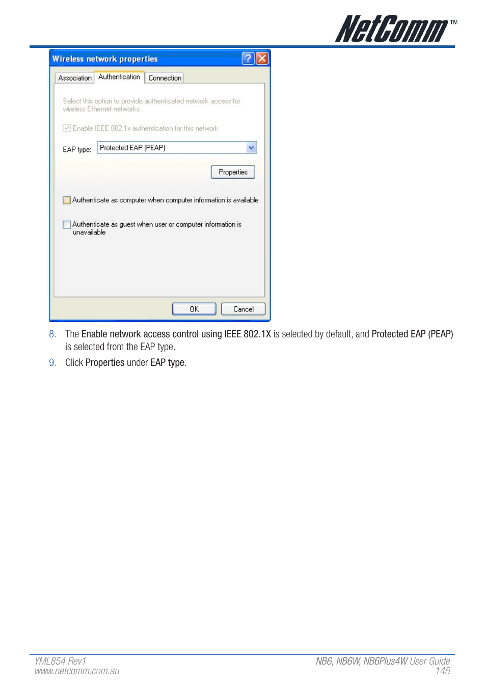 NetComm NB6 User Manual | Page 145 / 152