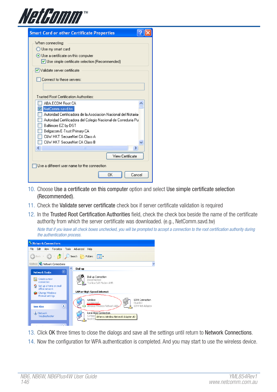 NetComm NB6 User Manual | Page 146 / 152