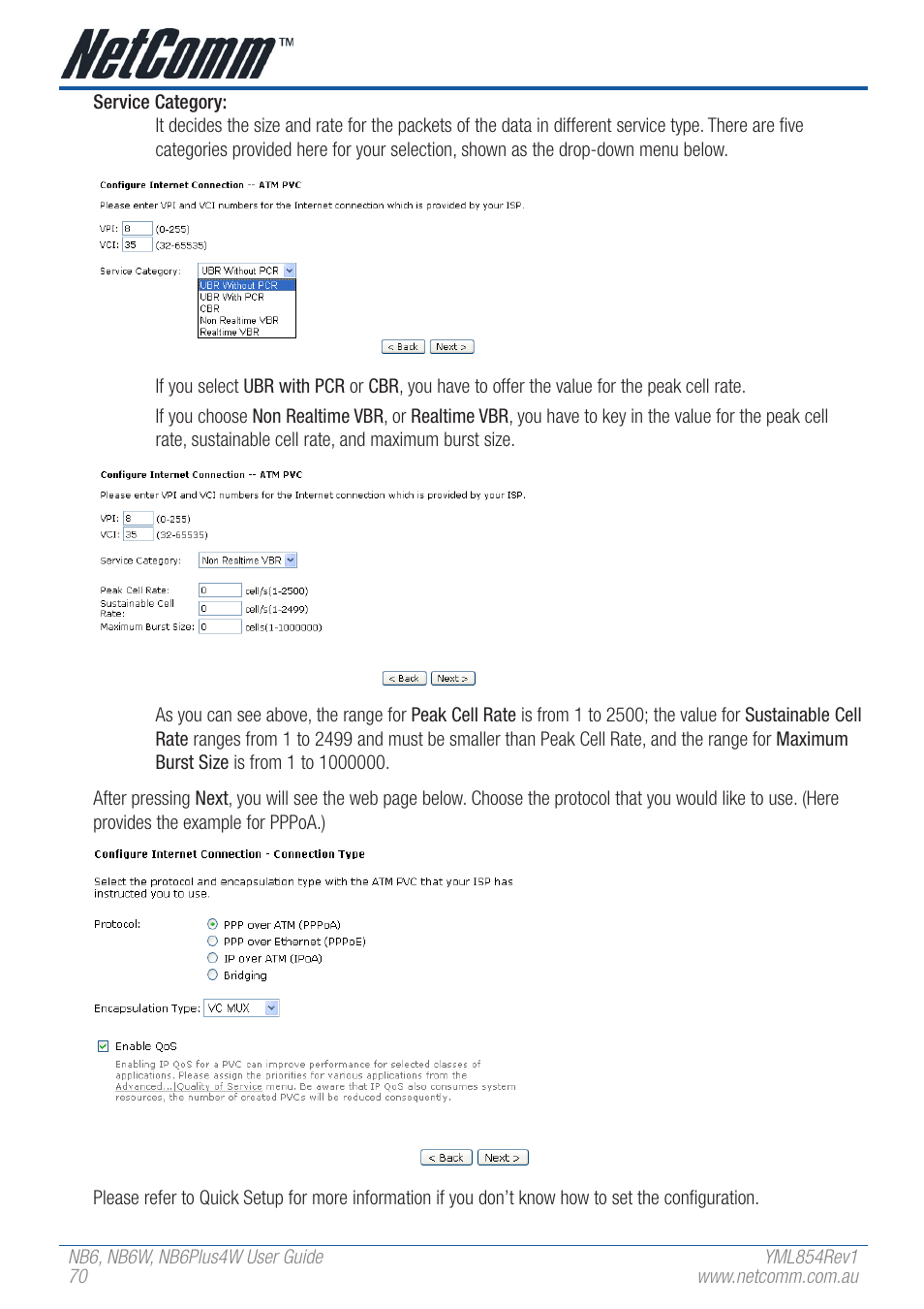 NetComm NB6 User Manual | Page 70 / 152