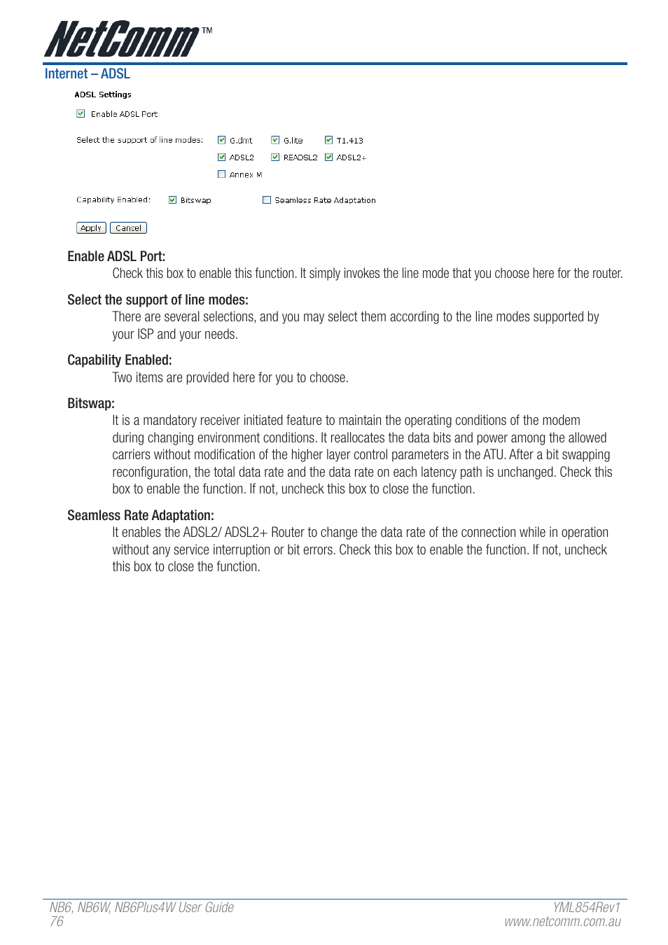 NetComm NB6 User Manual | Page 76 / 152