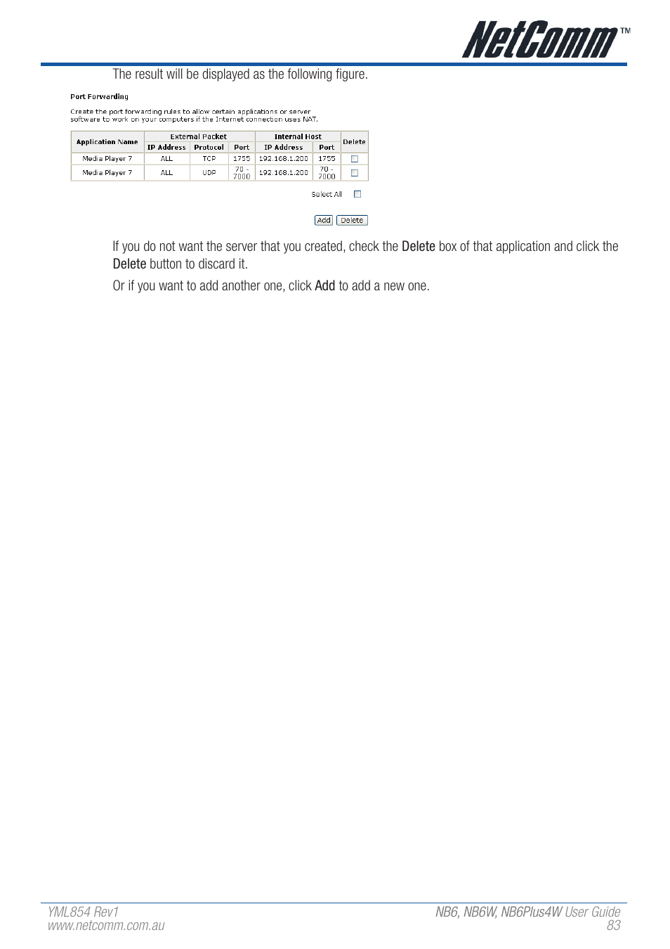 NetComm NB6 User Manual | Page 83 / 152