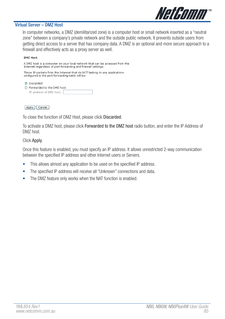 NetComm NB6 User Manual | Page 85 / 152