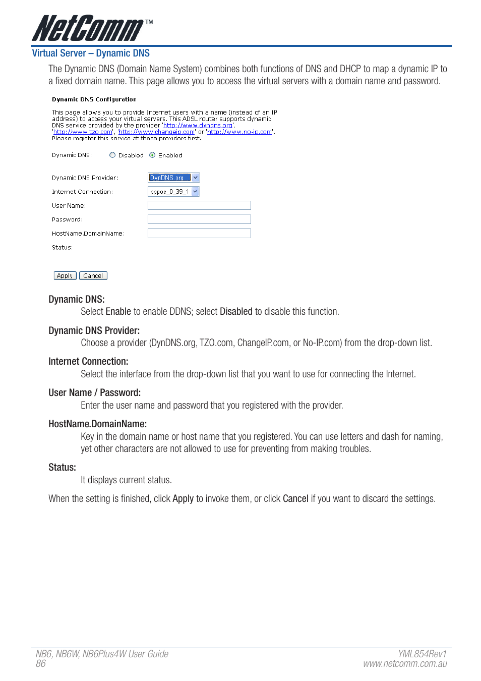 NetComm NB6 User Manual | Page 86 / 152